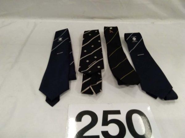 lot 250 4 x gents ties including sports related