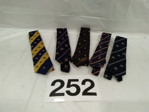 lot 252 5 x gents ties including sports related