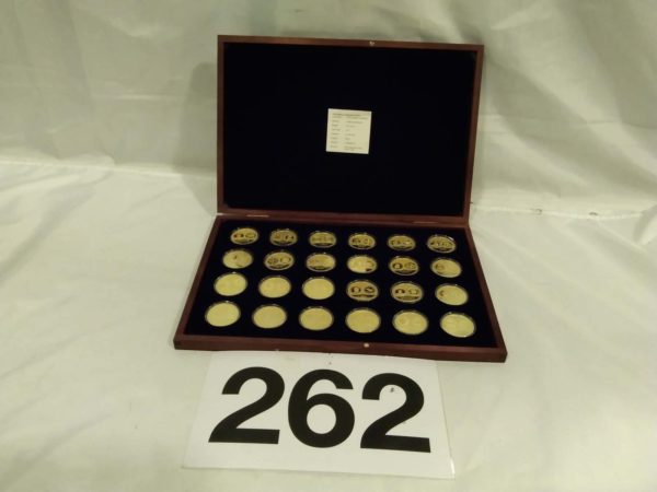 lot 262 complete boxed set of ‘Most Expensive  Coins of the World’  in presentation case