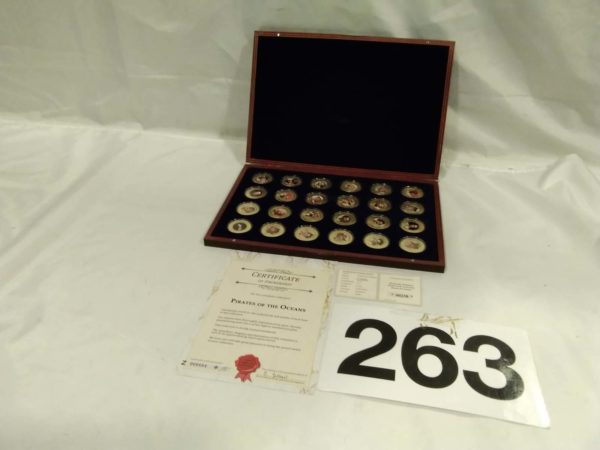 lot 263 complete boxed set of ‘Pirates of the Oceans’ coins in presentation case