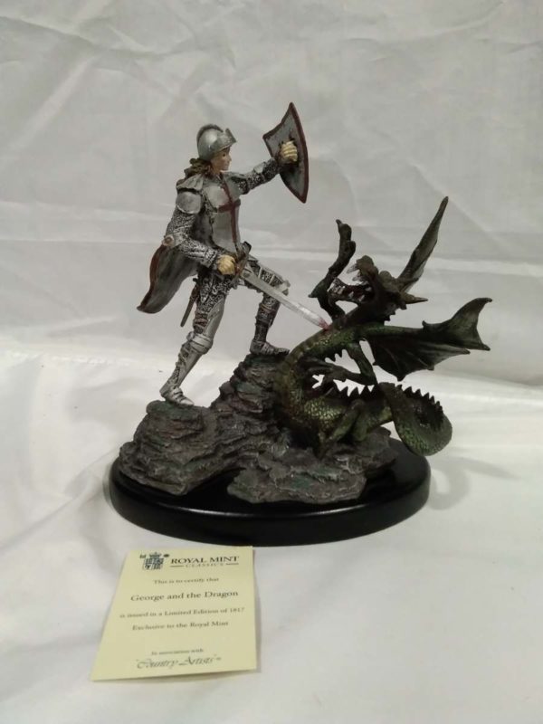 lot 275 Royal Mint Classics limited edition George & Dragon Figurine