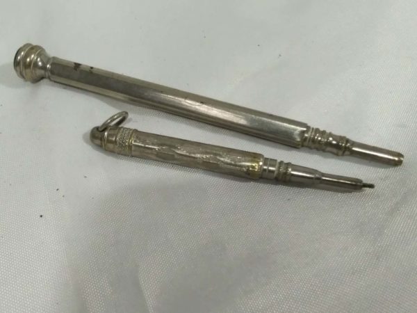 lot 277 2 silver plated Vintage retractable pencils - Image 4