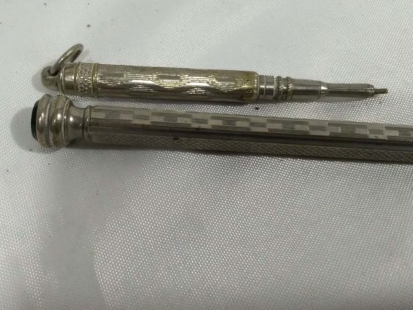 lot 277 2 silver plated Vintage retractable pencils - Image 3