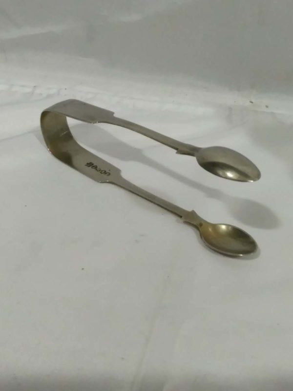 lot 278 Antique silver plated Sugar Shaker & Tongs - Image 4