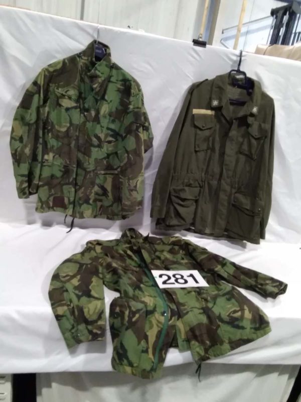 lot 281 3 vintage combat jackets 2x British-Nato 1 x Italian Officer - Image 2