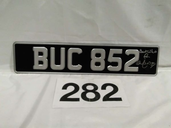 lot 282 Signed Number plate from Corporal Jones Van Dads army - Image 2