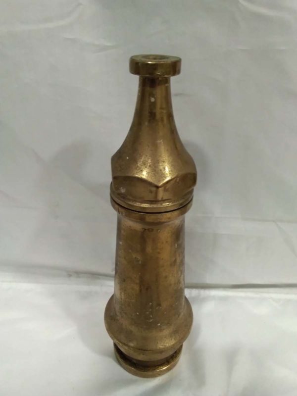 lot 291 vintage brass firemans hose end - Image 2