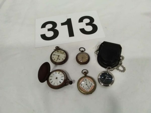 lot 313 collection of vintage pocket watches – spares or repairs