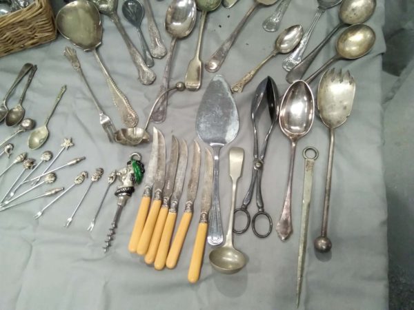 lot 322 quantity of vintage cutlery inc porridge spoons - Image 8