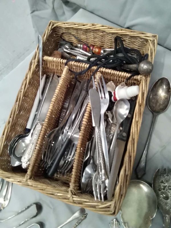 lot 322 quantity of vintage cutlery inc porridge spoons - Image 4