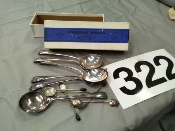 lot 322 quantity of vintage cutlery inc porridge spoons - Image 11