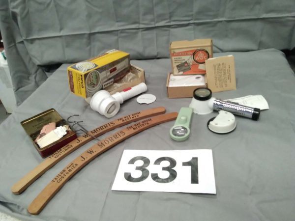 lot 331 Merthyr coat hangers & vintage items - Image 2