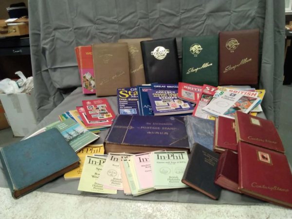 lot 339 stamp albums, books, pamphlets, magazines