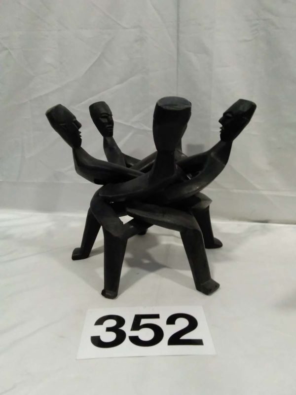 lot 352 African Pot  stand - Image 2