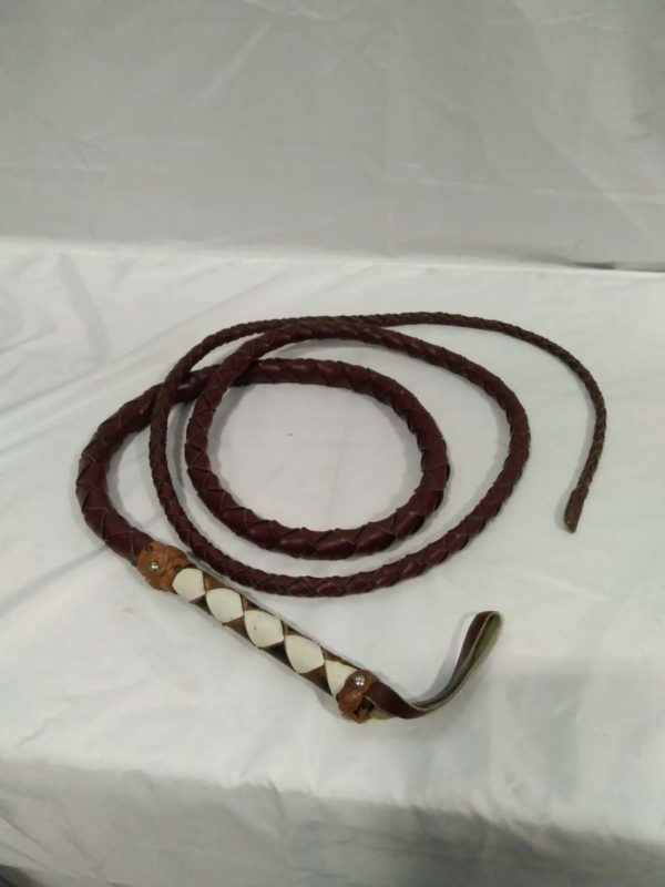 lot 357 Bull whip approx 3 meters long