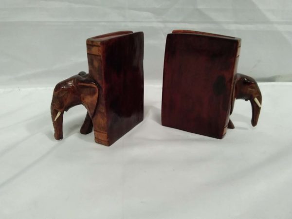 lot 361 elephant book ends - Image 4