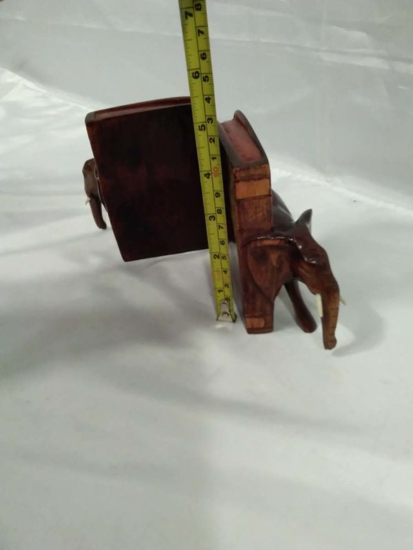 lot 361 elephant book ends - Image 3