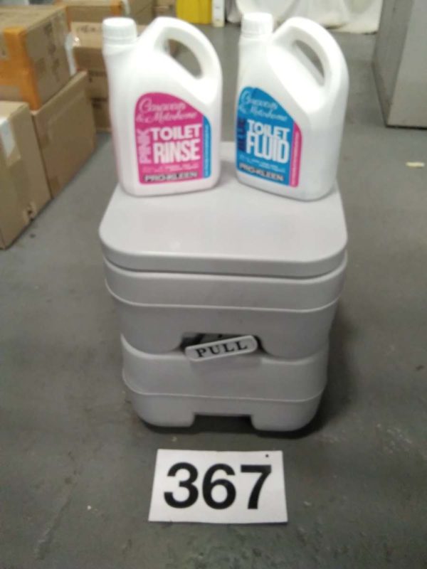 lot 367 chemical toilet & chemicals