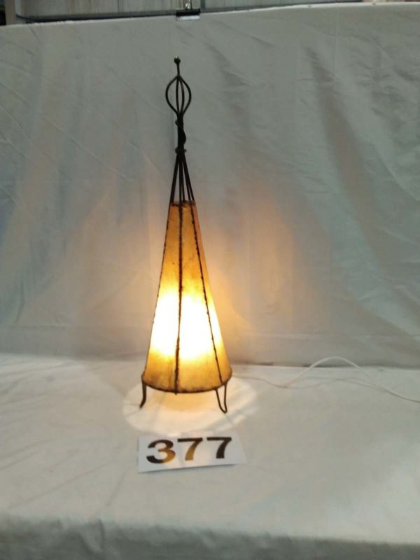 lot 377 re-wired Wigwam lamp ( working)