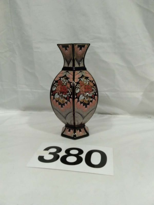 lot 380 retro 1970s Italian designer black vase - Image 2