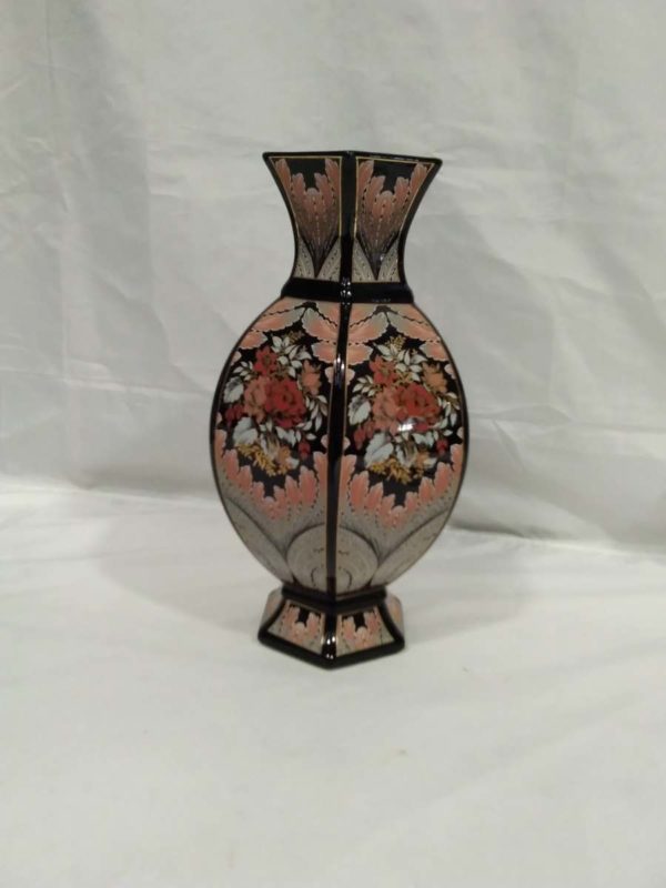 lot 380 retro 1970s Italian designer black vase