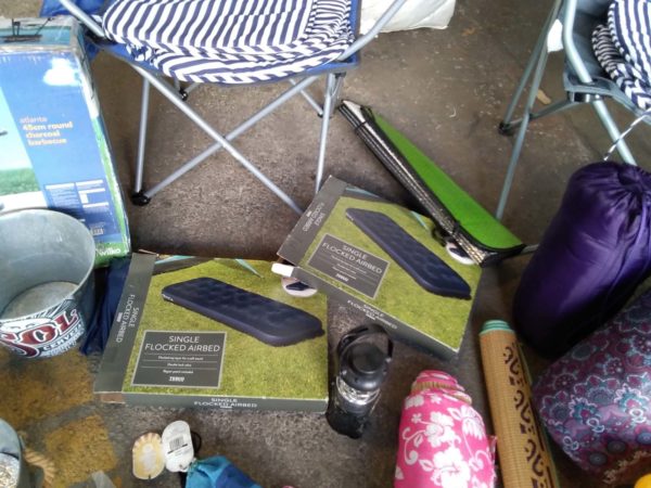 lot 396 camping & ourdoor items including air beds, sleeping bags, bbq, etc. - Image 8