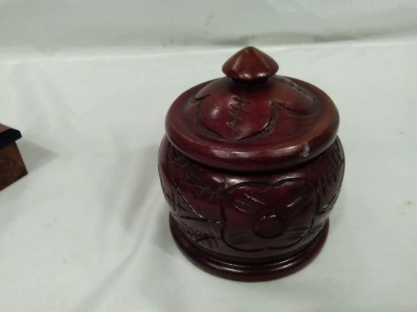 lot 401 2 x lidded trinket boxes - Image 4