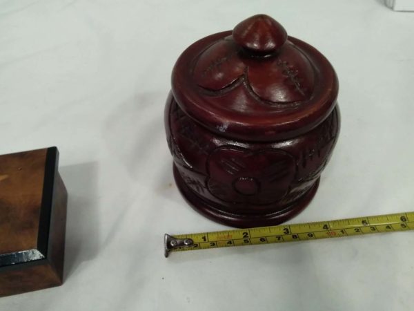 lot 401 2 x lidded trinket boxes - Image 8