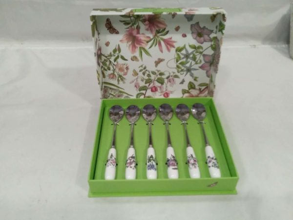 lot 409 boxed Portmeirion botanic garden desert spoons