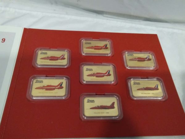 lot 416 Royal Air Force Red arrows official ingot collection