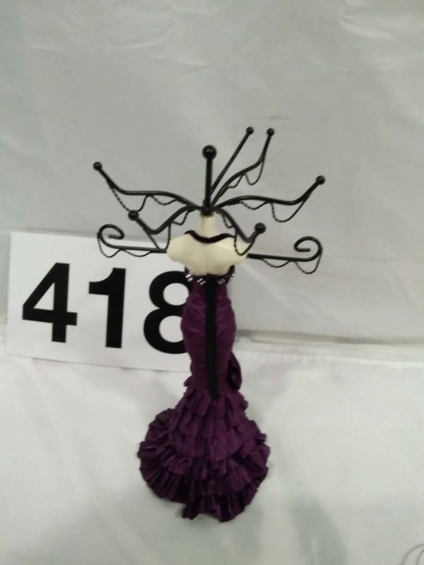 lot 418 jewellery stand with costume jewellery spider brooch/pendant etc - Image 10