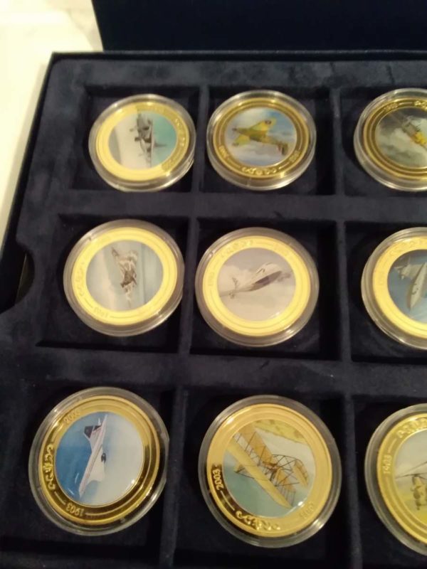 lot 420 aeroplane themed proof coins - Image 4