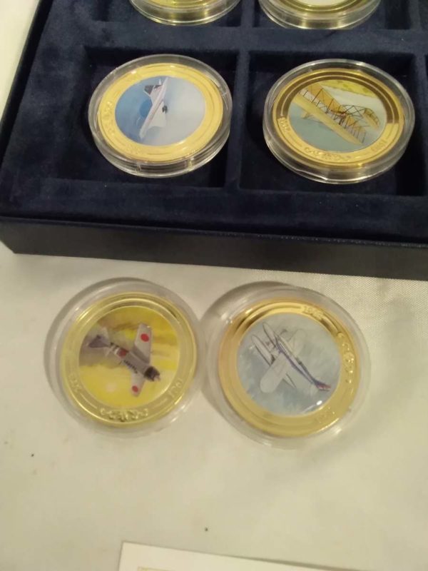 lot 420 aeroplane themed proof coins - Image 3