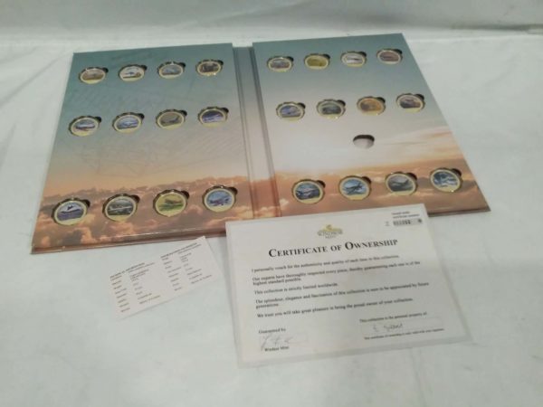 lot 444 history of aviation coin collection with cert (1 missing)