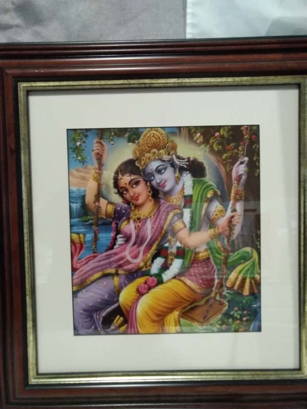 lot 448 6 x Hindu Gods framed pictures - Image 2