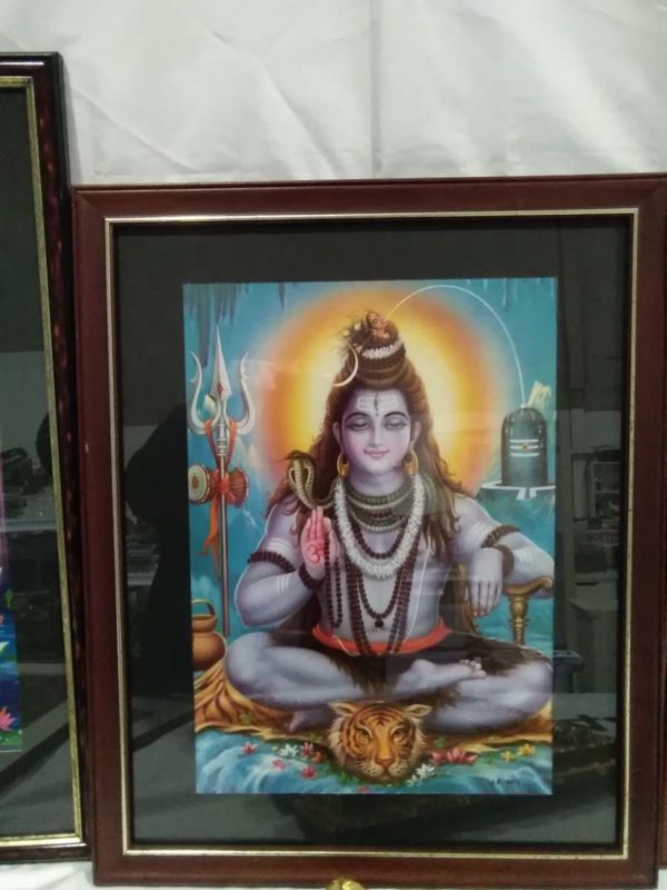 lot 448 6 x Hindu Gods framed pictures - Image 7