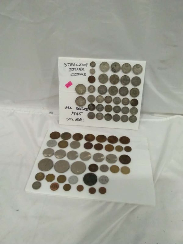 lot 506 presentation of coins inc sterling silver cons pre 1945