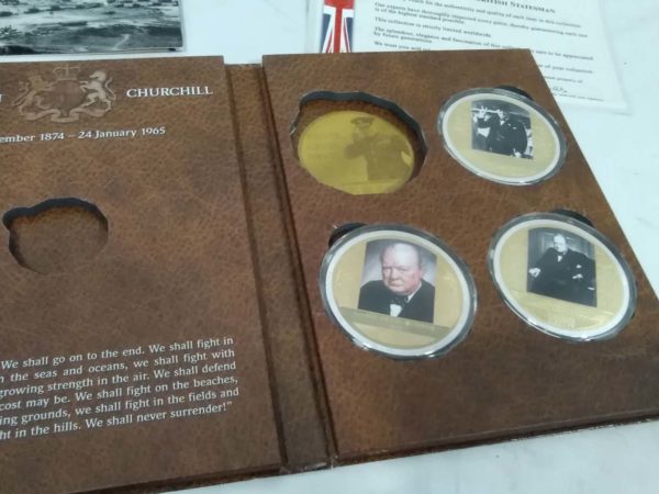 lot 544 2x collectable Winston Churchill part coin sets - Image 4