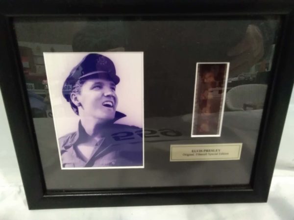 lot 559 framed genuine Elvis Presley film cell - Image 2