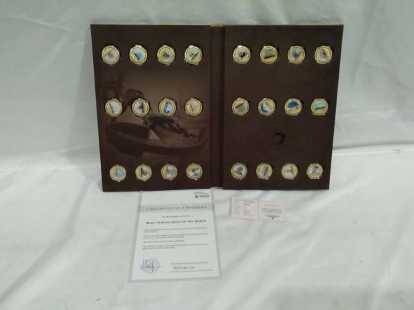 lot 572 Famous ships of the world coin collection