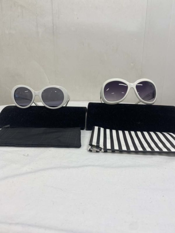 LOT 1002 – TWO PAIRS OF SUN GLASSES WITH CASES -ZARA AND UNBRANDED