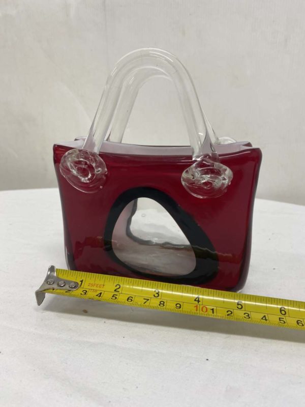 LOT 2008-GLASS BOWL IN A BAG SHAPE