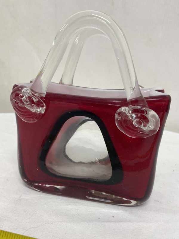 LOT 2008-GLASS BOWL IN A BAG SHAPE - Image 2